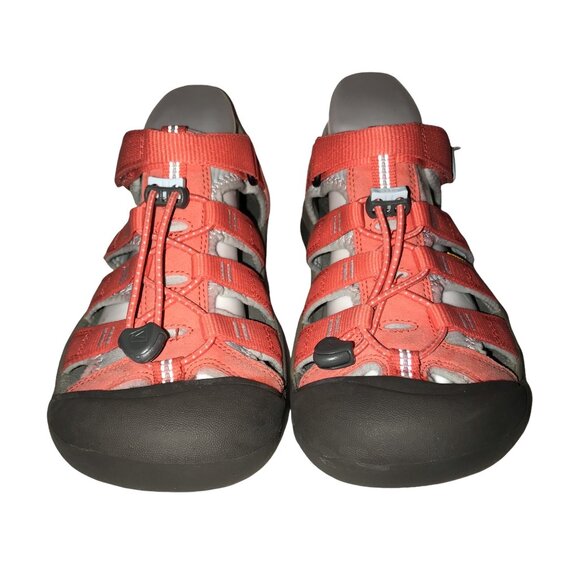 Keen Pink Leather Sandals Mens 6 Canvas Hiking Camping Outdoor Water Shoes main image 5